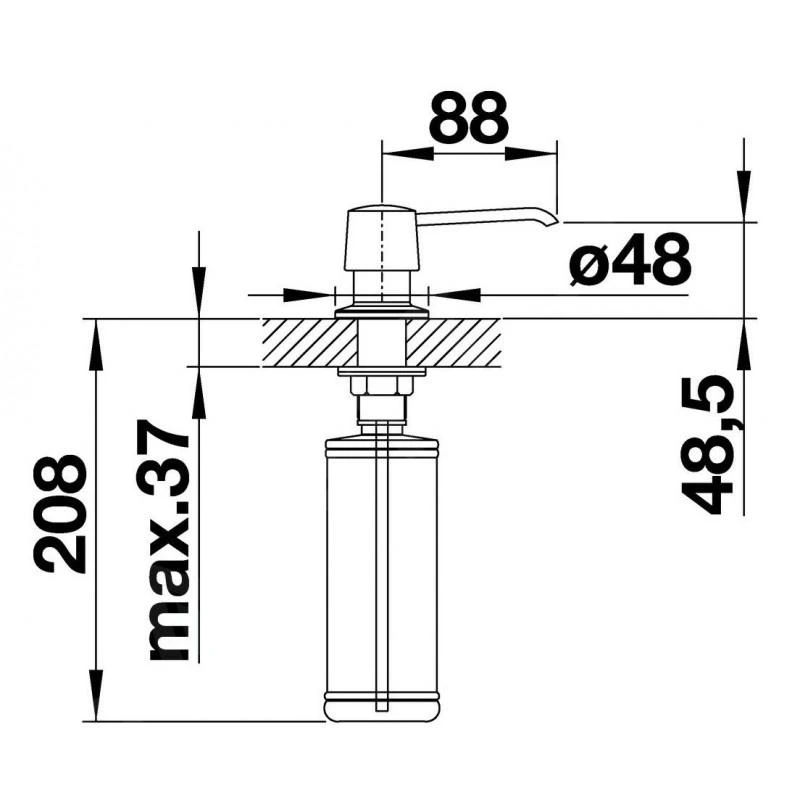 Blanco Accessoires - Seifenspender Yano, Chrom 524256 2 Blanco Accessoires - Seifenspender Yano, Chrom 524256 – Bild 2