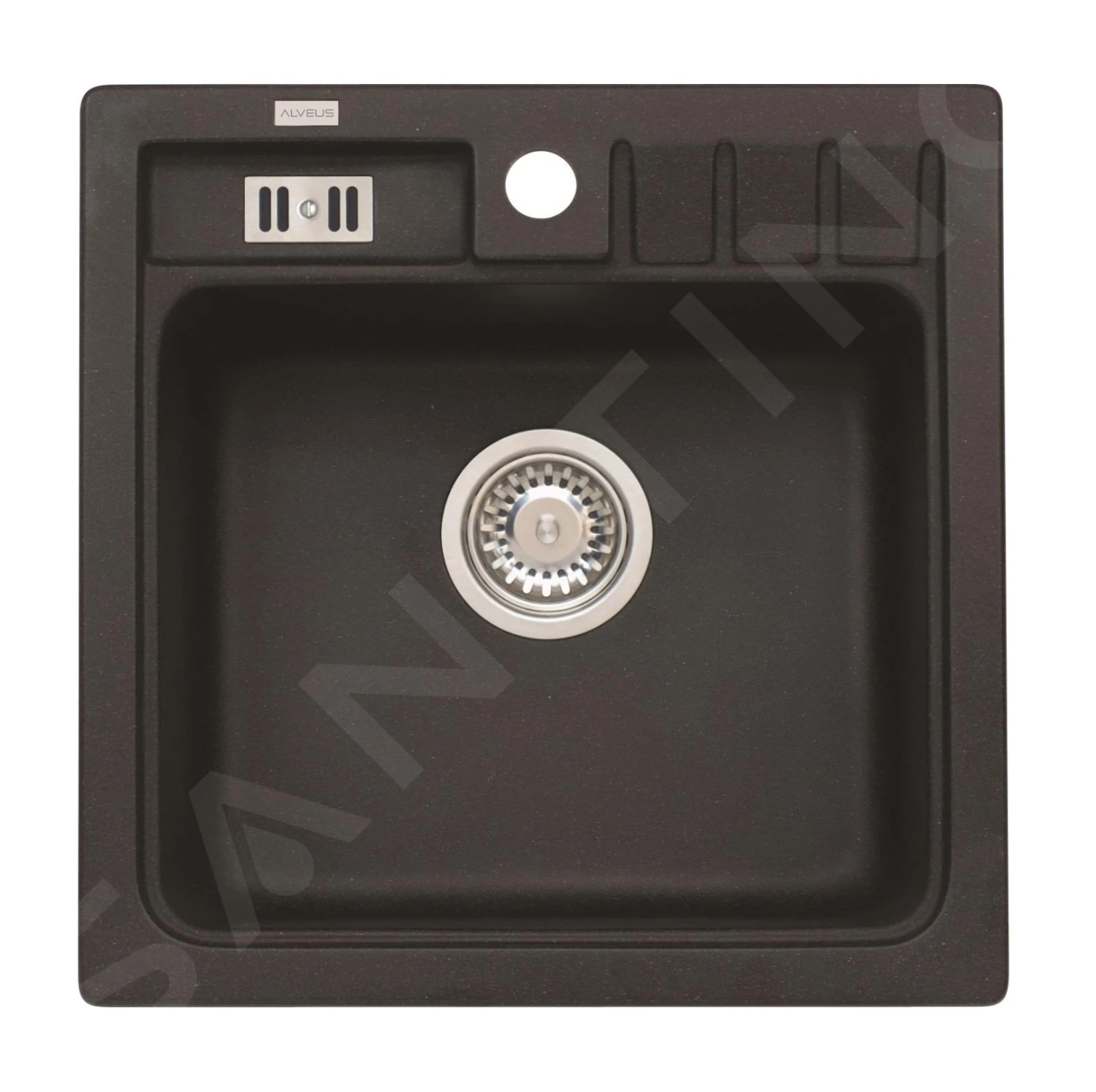 Alveus Niagara - Granit-Spüle 465x465 Mm, Carbon 1089484 1 Alveus Niagara - Granit-Spüle 465x465 Mm, Carbon 1089484