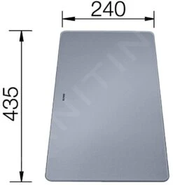 Blanco Accessoires - Schneidebrett Für Spülen, Glass Silber 227697 -Geschäft Für Küchenarmaturen cebc31f51a11fe2d61a62218