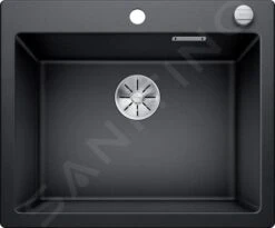 Blanco Pleon 6 - Silgranitspüle, 615x510 Mm, Mit Ablaufsystembedienung, Schwarz 525954