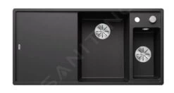 Blanco AXIA III 6 S - Silgranitspüle, 1000x510 Mm, Mit Ablaufbedienung Und Zubehör, InFino, Anthrazit 523462