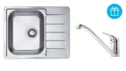 Alveus Sets - Spüle-Set Line 110 Und Armatur Riviera + Geschenk, Chrom SETA741