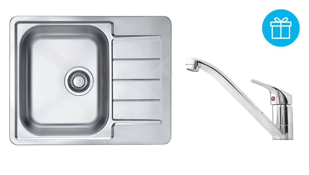 Alveus Sets - Spüle-Set Line 110 Und Armatur Riviera + Geschenk, Chrom SETA741 1 Alveus Sets - Spüle-Set Line 110 Und Armatur Riviera + Geschenk, Chrom SETA741