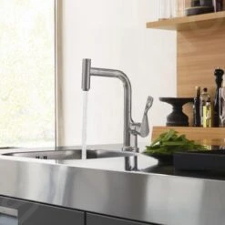 Axor Citterio - Spültisch Einhebelmischer Mit Ausziehbarem Auslauf, Edelstahl 39861800 -Geschäft Für Küchenarmaturen e1dd9a82b2ef1519782139de