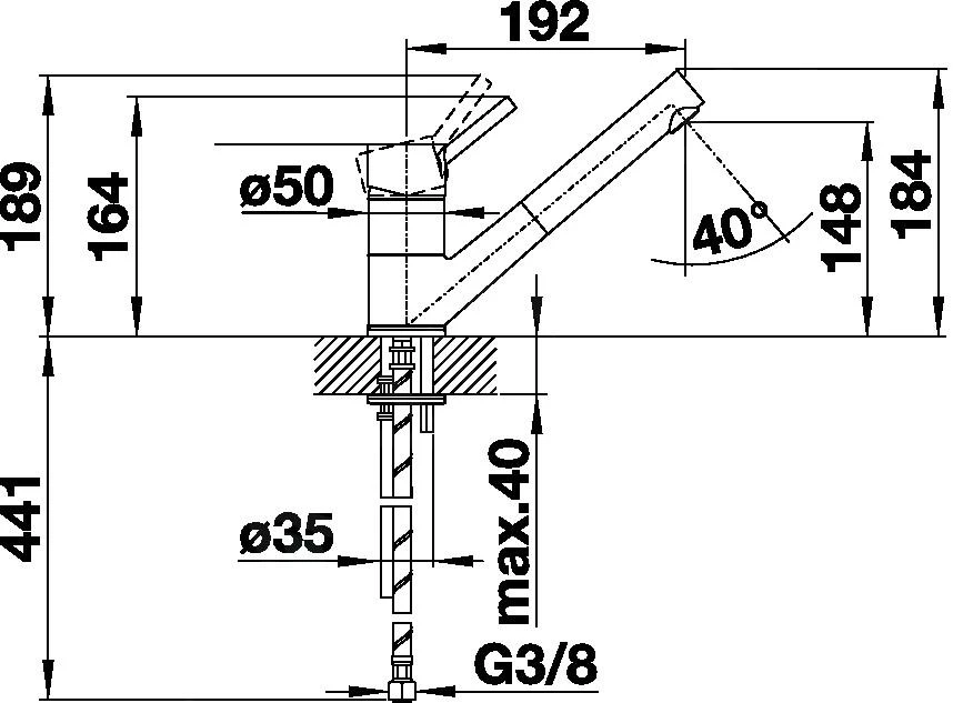 Blanco Antas S - Küchenarmatur, Mit Ausziehbarem Anschluss, Felsgrau/Chrom 518794 2 Blanco Antas S - Küchenarmatur, Mit Ausziehbarem Anschluss, Felsgrau/Chrom 518794 – Bild 2