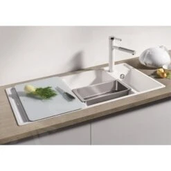 Blanco Accessoires - Schneidebrett Axia III, 497x350 Mm, Glas/Weiß 234045 -Geschäft Für Küchenarmaturen f207366fda4120edbcf68827