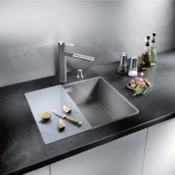 Blanco Accessoires - Schneidebrett Für Spülen, Glass Silber 227697 -Geschäft Für Küchenarmaturen f56c0eff4d036afbbd2ecdf8