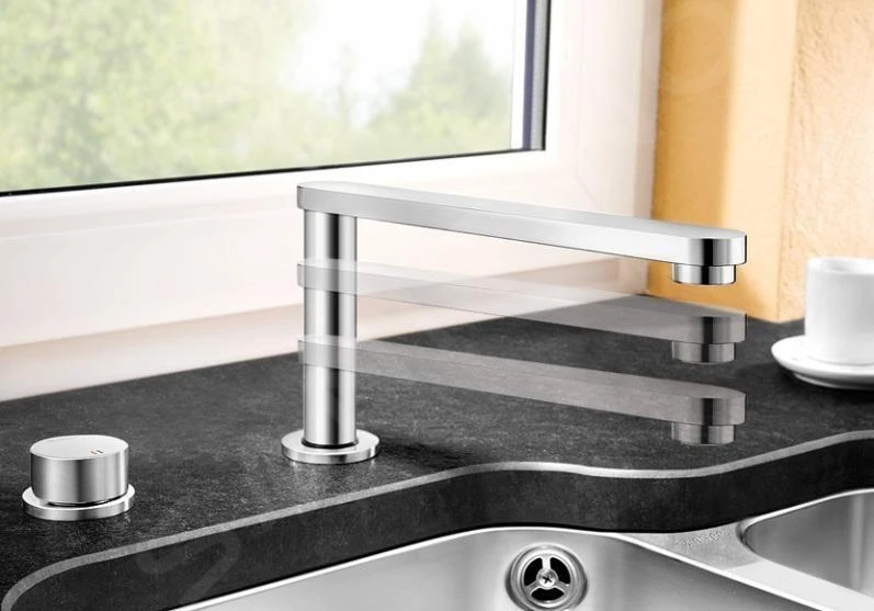 Blanco Eloscope F II - Küchenarmatur, Für Unterfenstermontage, 2 Hahnlöcher, Chrom 516672 4 Blanco Eloscope F II - Küchenarmatur, Für Unterfenstermontage, 2 Hahnlöcher, Chrom 516672 – Bild 4