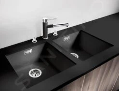 Blanco Alta S - Küchenarmatur Mit Ausziehbarem Anschluss, Schwarz/Chrom 526161 -Geschäft Für Küchenarmaturen f5afd75e4a8b3a7798833fea